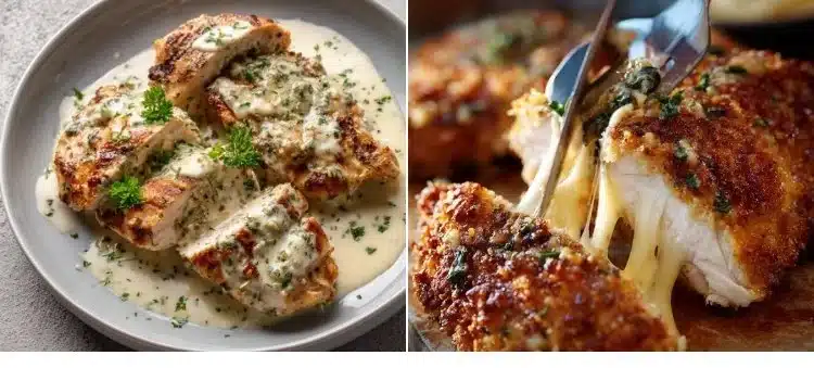 Easy chicken breast recipes for beginners featuring juicy, tender chicken dinners