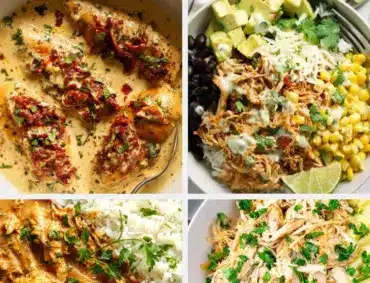 Delicious protein crockpot dinners with over 35g protein each.