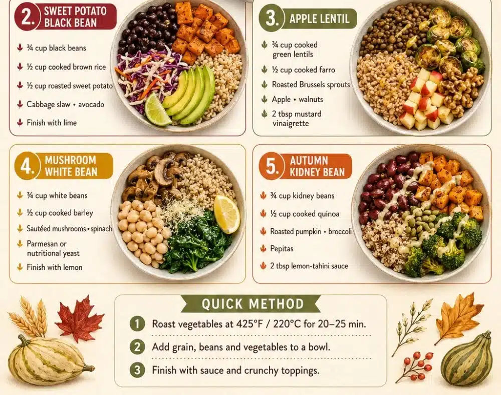 5 High-Fiber Fall Meal Bowls for Easy Dinners