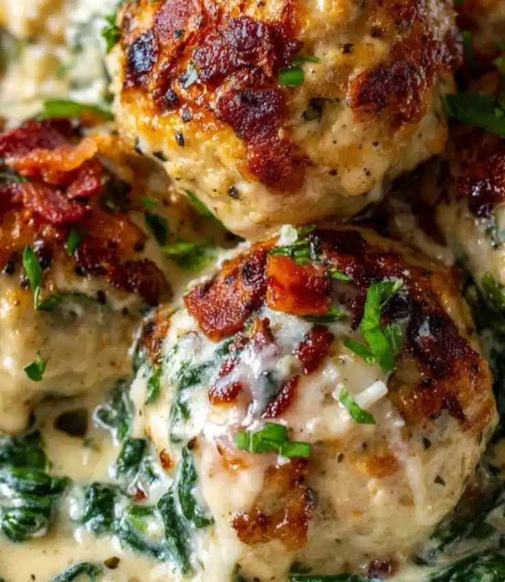 Baked Chicken Ricotta Meatballs
