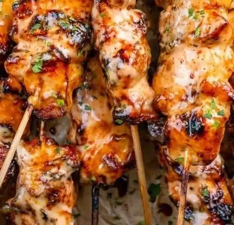 Bang Bang Chicken Skewers