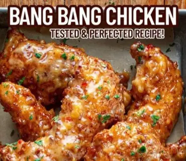 Crispy Bang Bang Chicken breast served with Thai sweet chili sauce