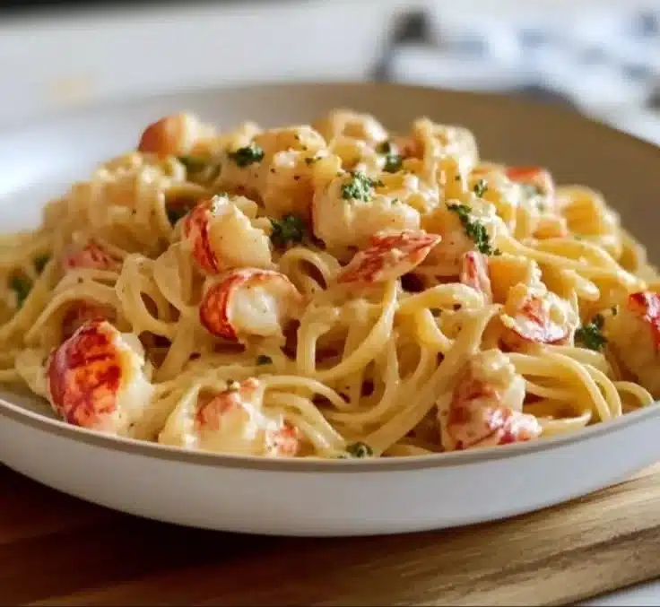 Buttered Lobster Pasta: Butter Poached Lobster Pasta – Simple & Elegant