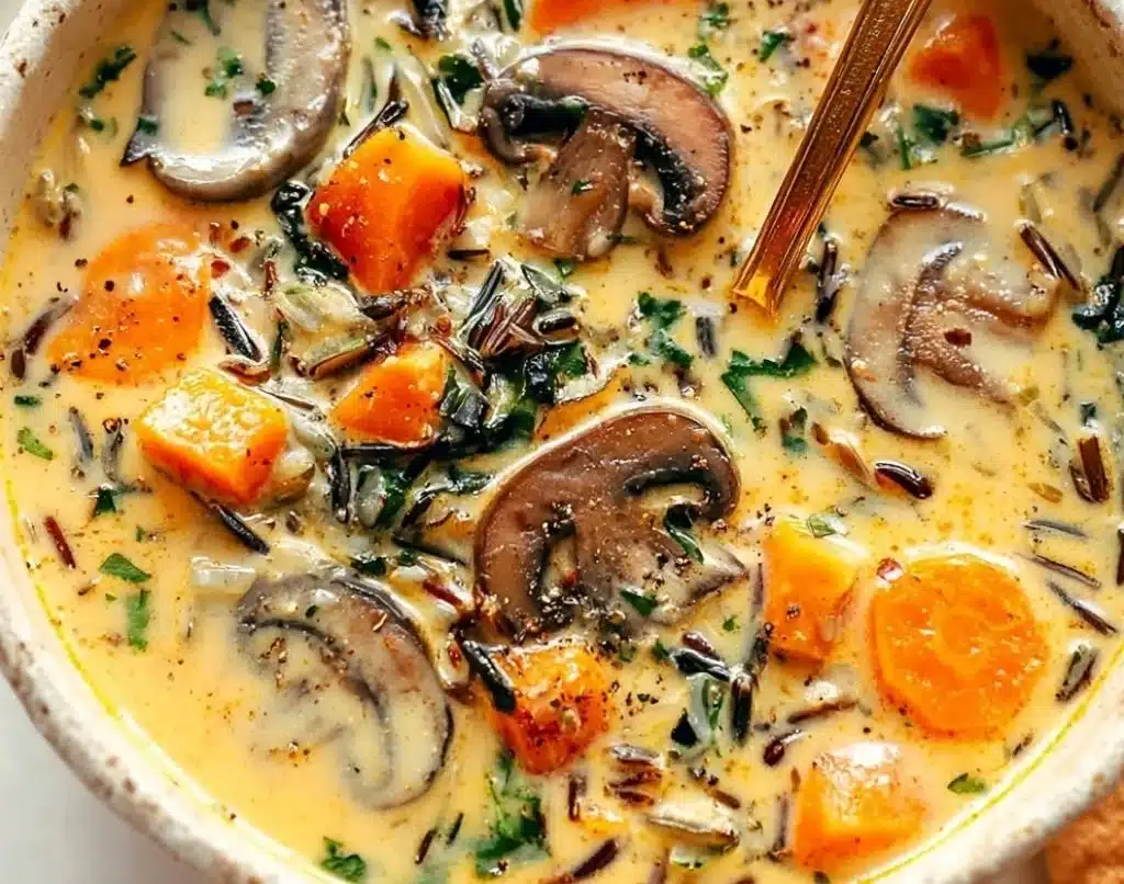 Cozy Autumn Wild Rice Soup