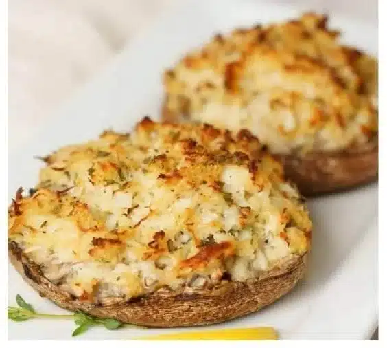 Crab-Stuffed Portobello Mushrooms | Delicious Recipe | Dungeness Crab Stuffed Portobello Mushrooms, Crab Stuffed Mushrooms Dish, Crab Stuffed Portabella Mushroom Recipes