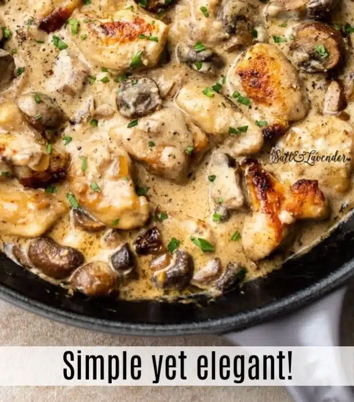 Creamy Chicken Stroganoff