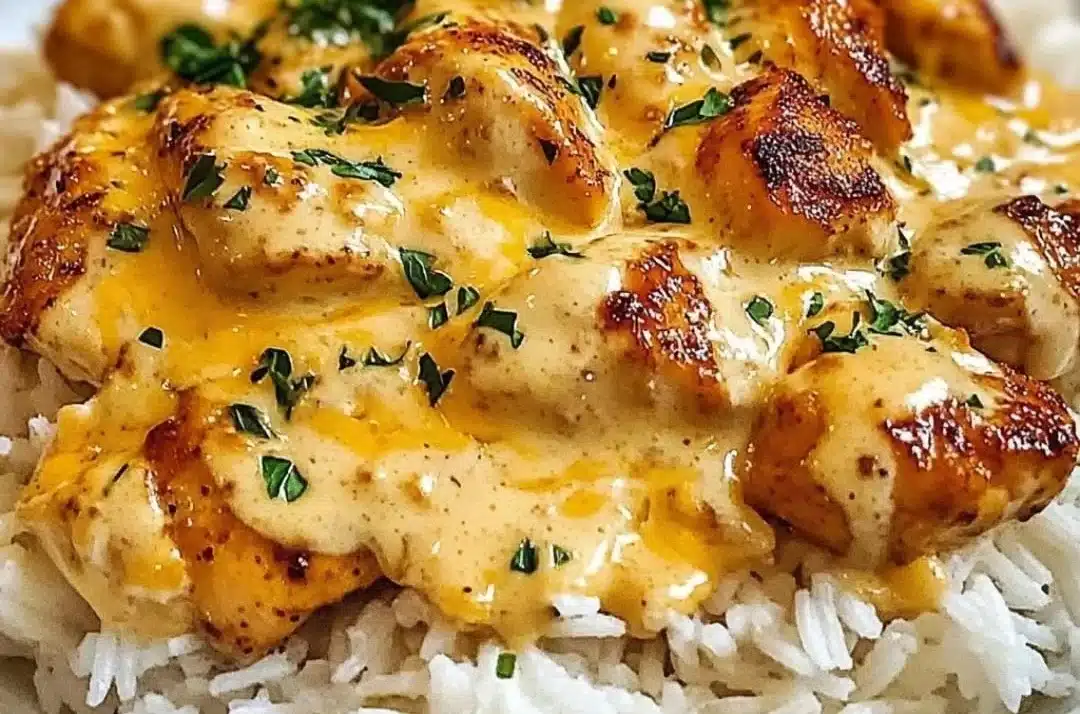 Creamy Smothered Chicken and Rice