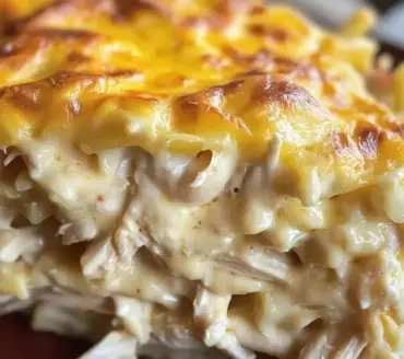 Delicious chicken casserole recipe for quick family dinners featuring Paula Deen's style.