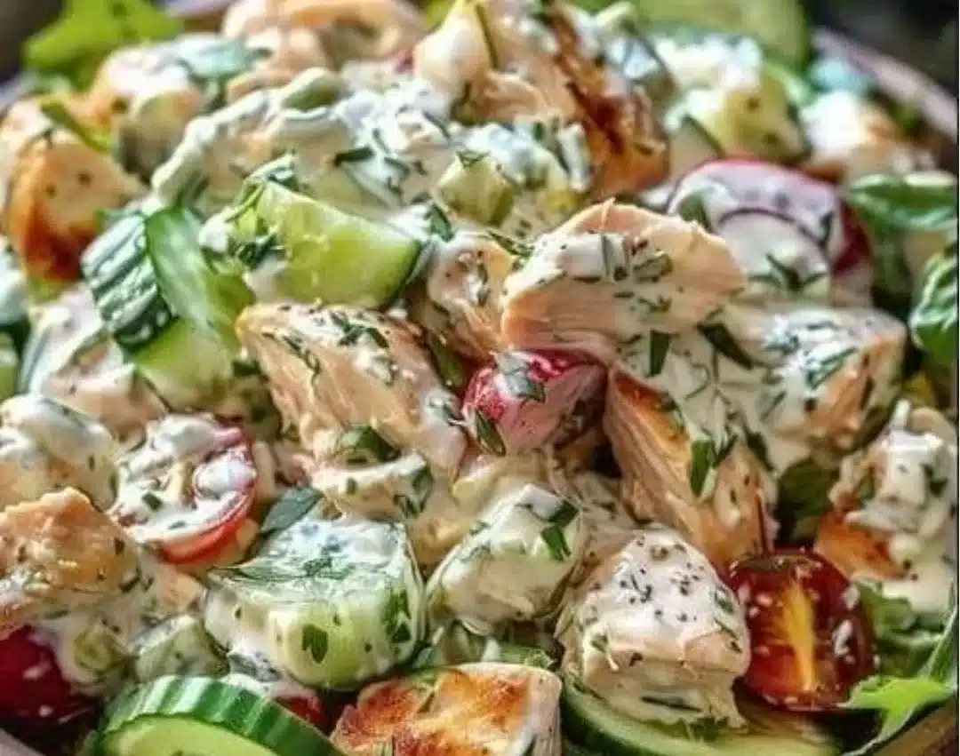 Delicious Tzatziki Chicken Salad