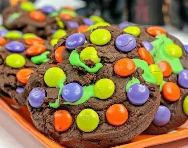 Colorful Hocus Pocus Halloween cookies decorated for spooky treats.