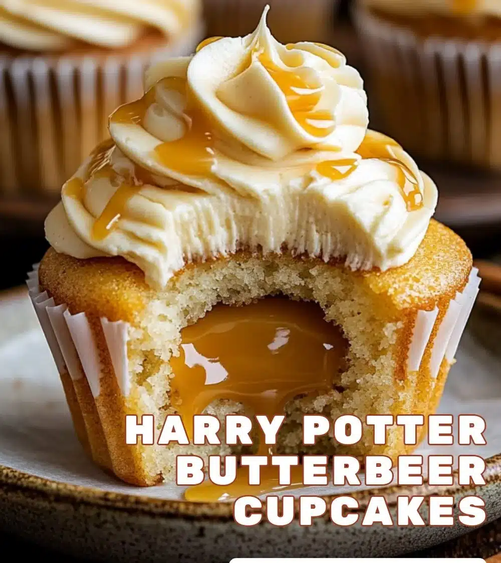 Magical Butterbeer Cupcakes: A Sweet Taste of Hogwarts! 🧁✨