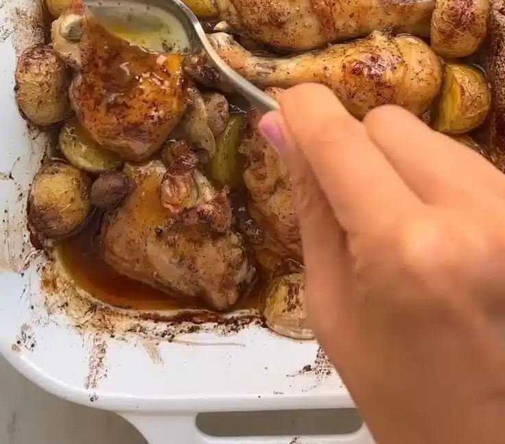 One Pan Chicken & Potatoes - Easy Dinner Recipe