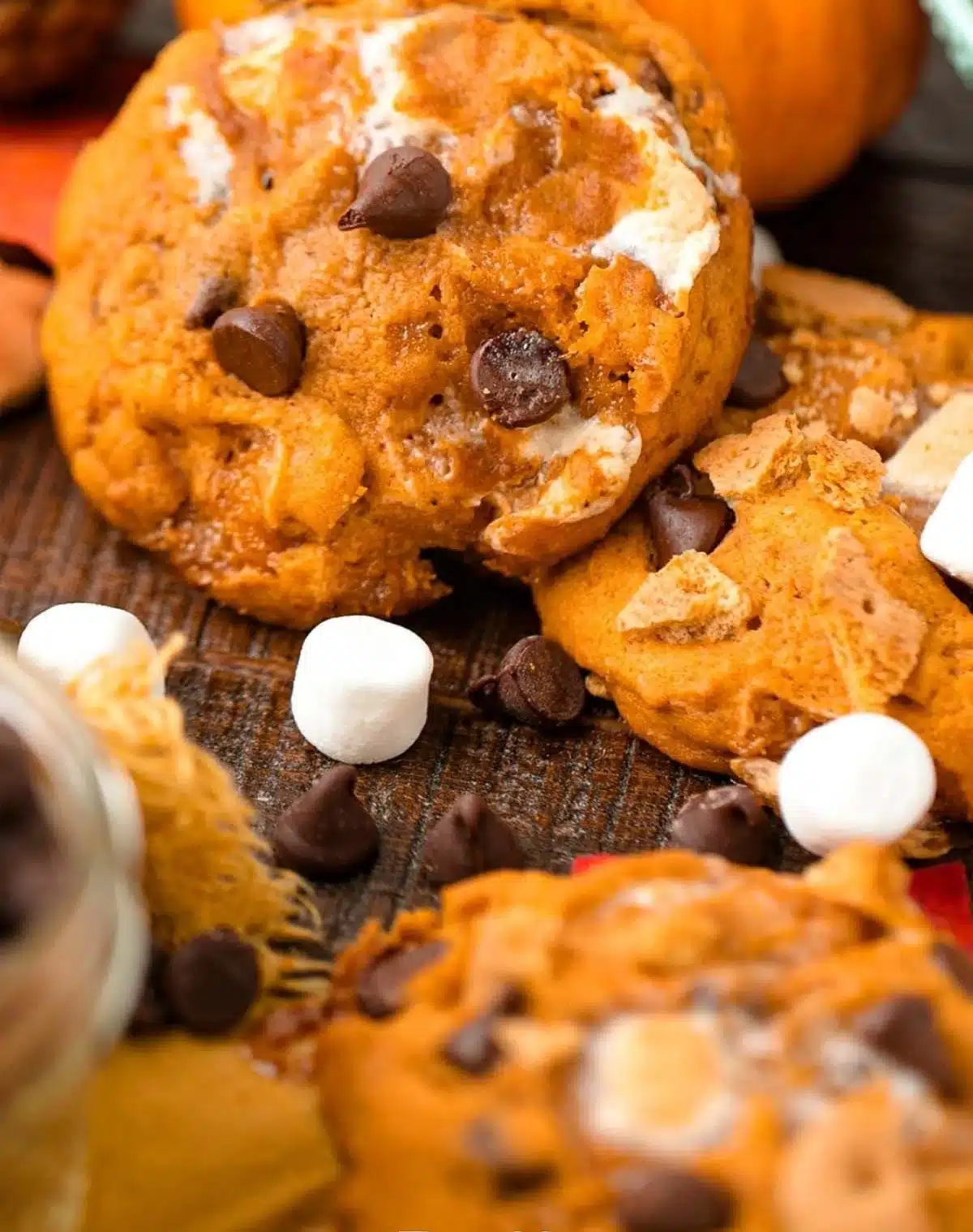 Pumpkin S'mores Cookies: A Magical Fall Dessert | Cookie Recipes for Halloween, Fall Cookies, Easy Pumpkin S'mores Recipe