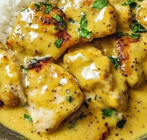 Quick Honey Mustard Chicken with Rice