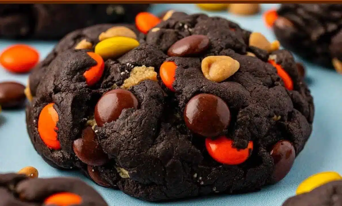 Reese's stuffed peanut butter cookies | Gourmet cookie recipes, Chocolate peanut butter cookies, Baked dessert recipes