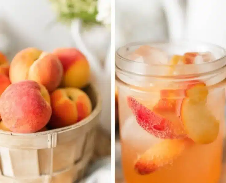 Refreshing peach lemonade drink recipe PDF for summer