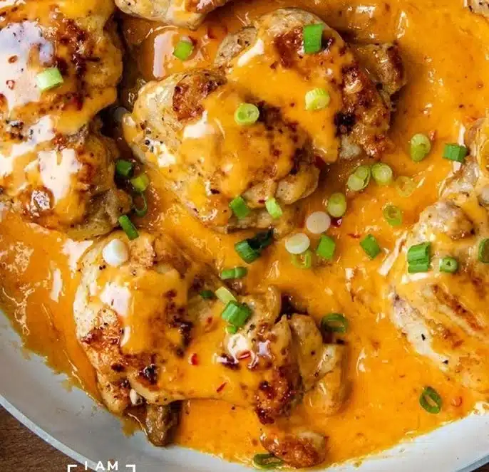 Skillet Bang Bang Chicken Thighs
