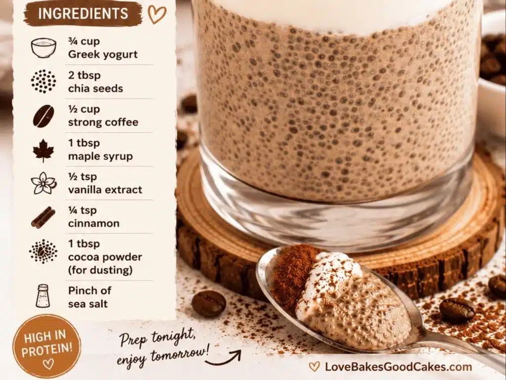 Tiramisu Chia Pudding